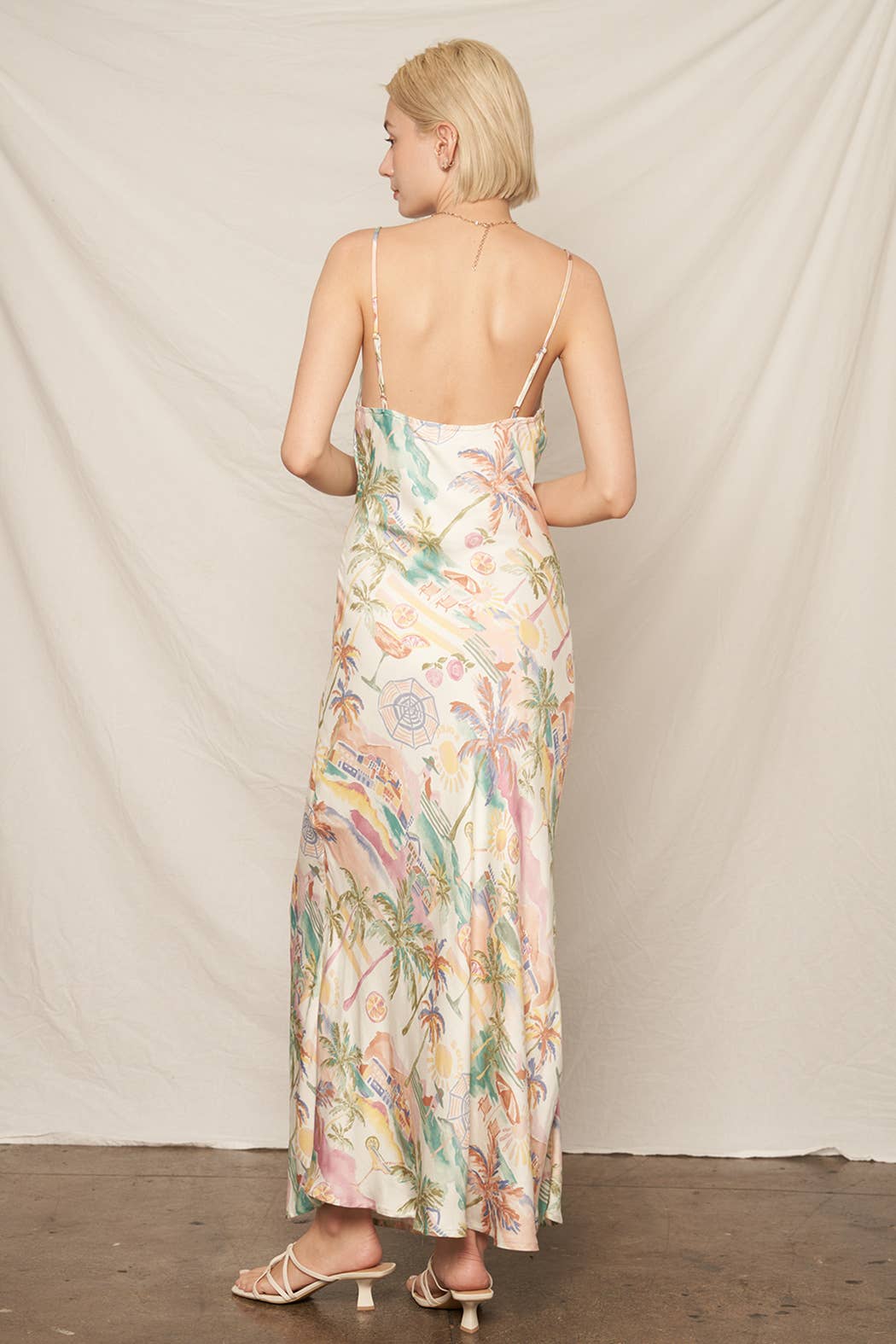 Final Sale-Beach Print Maxi Dress