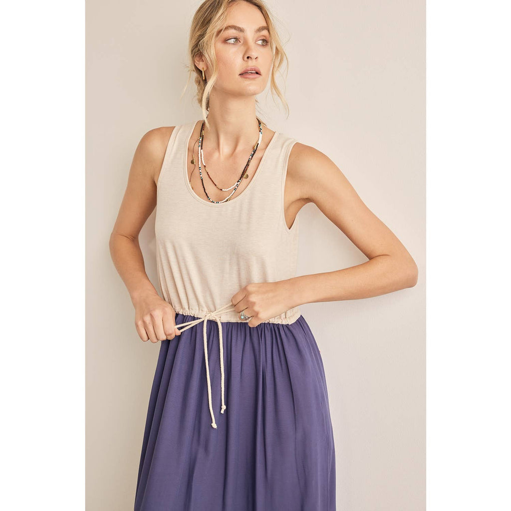 Final Sale-Two Tone Maxi Dress
