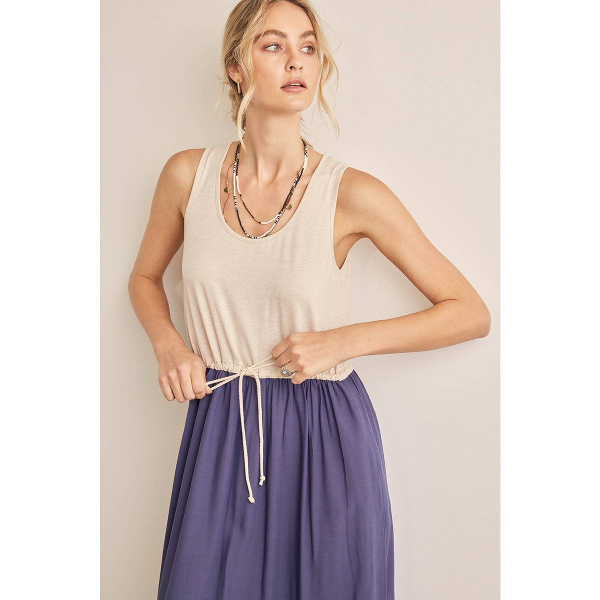 Final Sale-Two Tone Maxi Dress