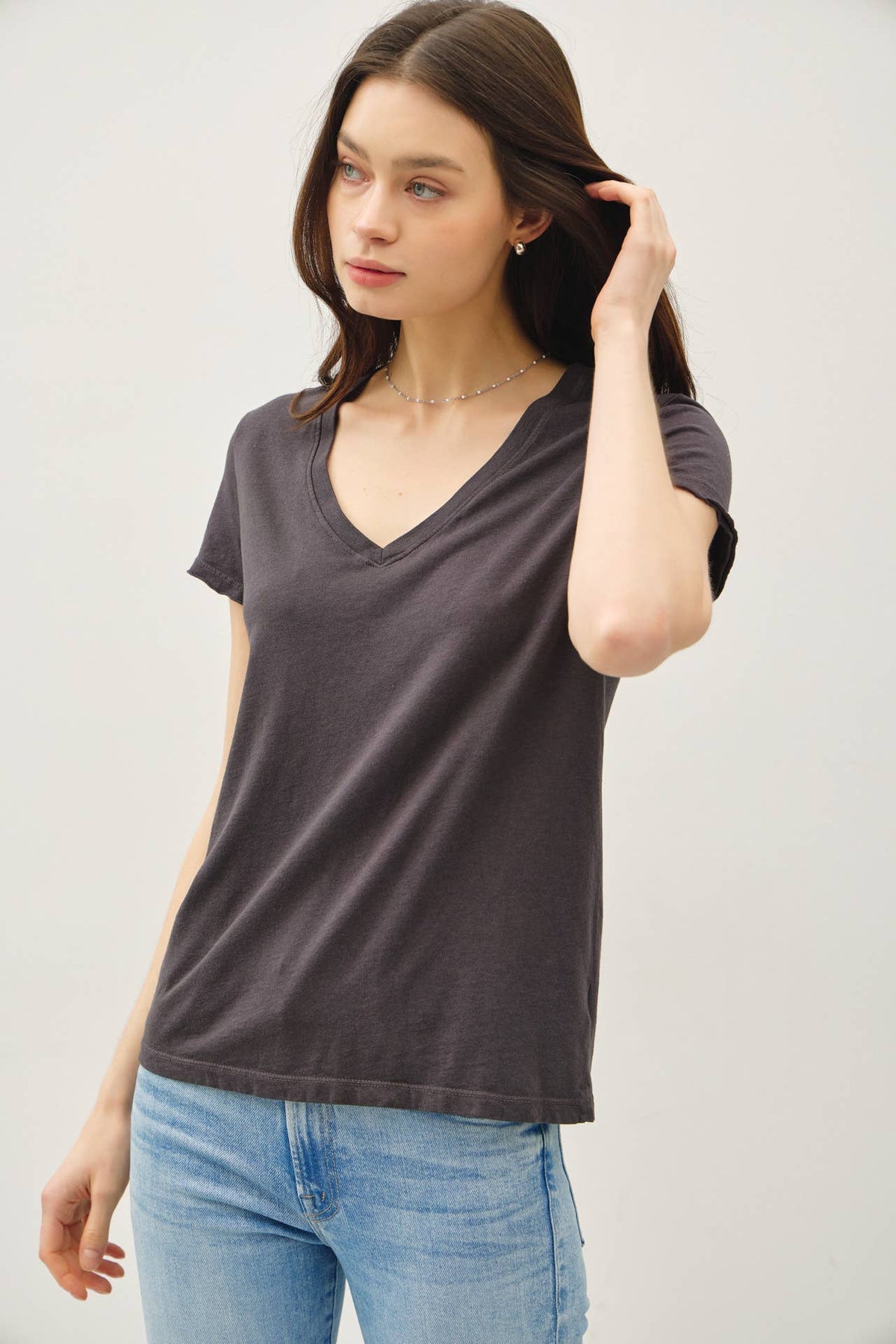 V-Neck Basic Tee