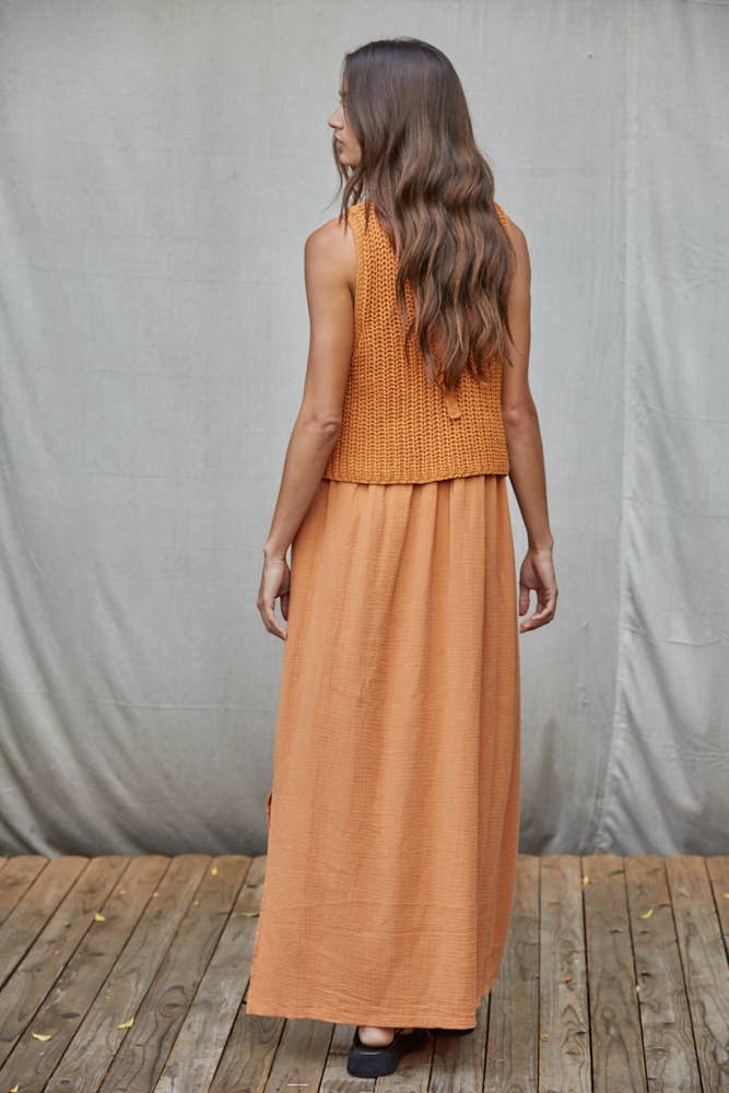 Knit Sweater Midi Dress