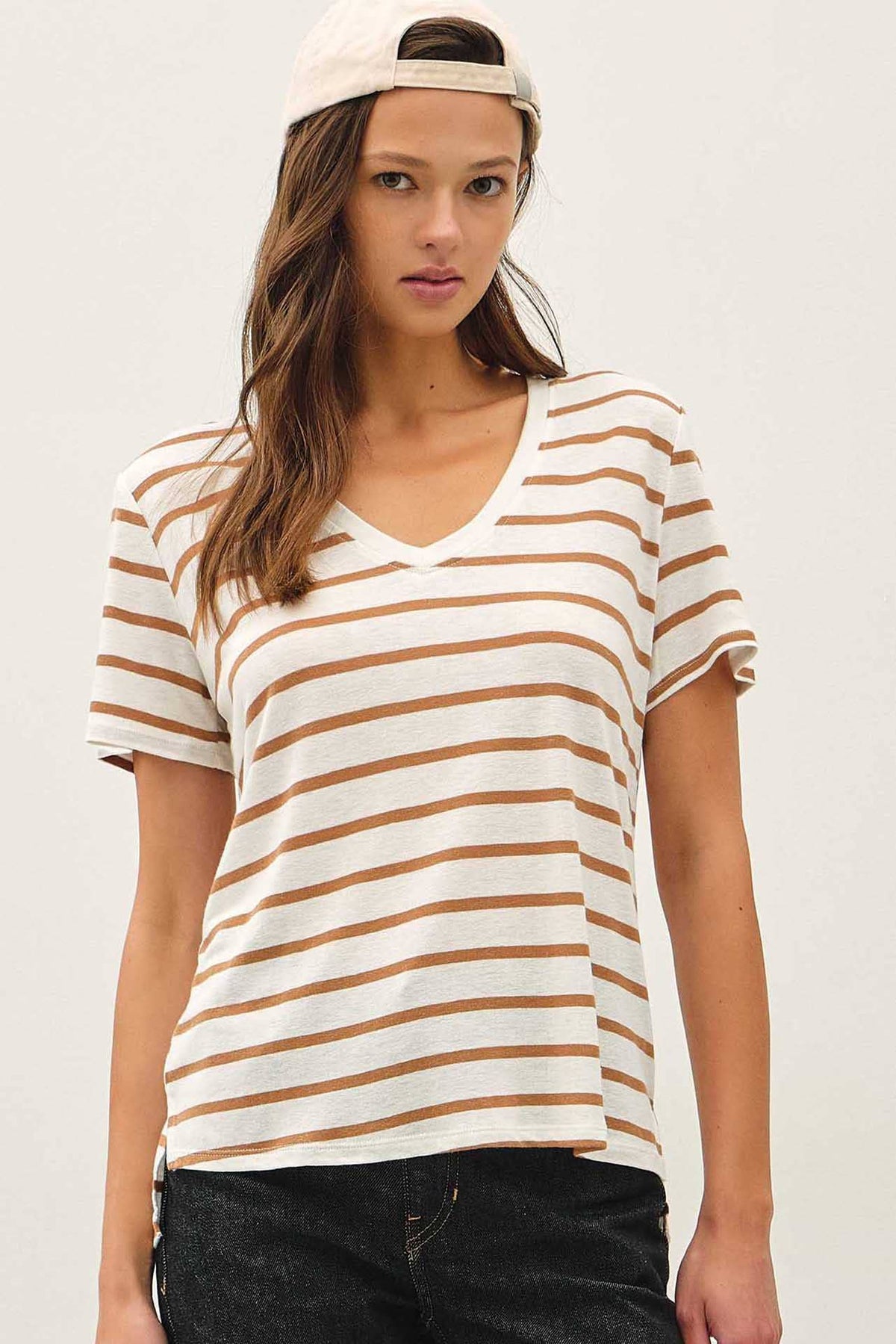 Cotton Linen Blend Tee