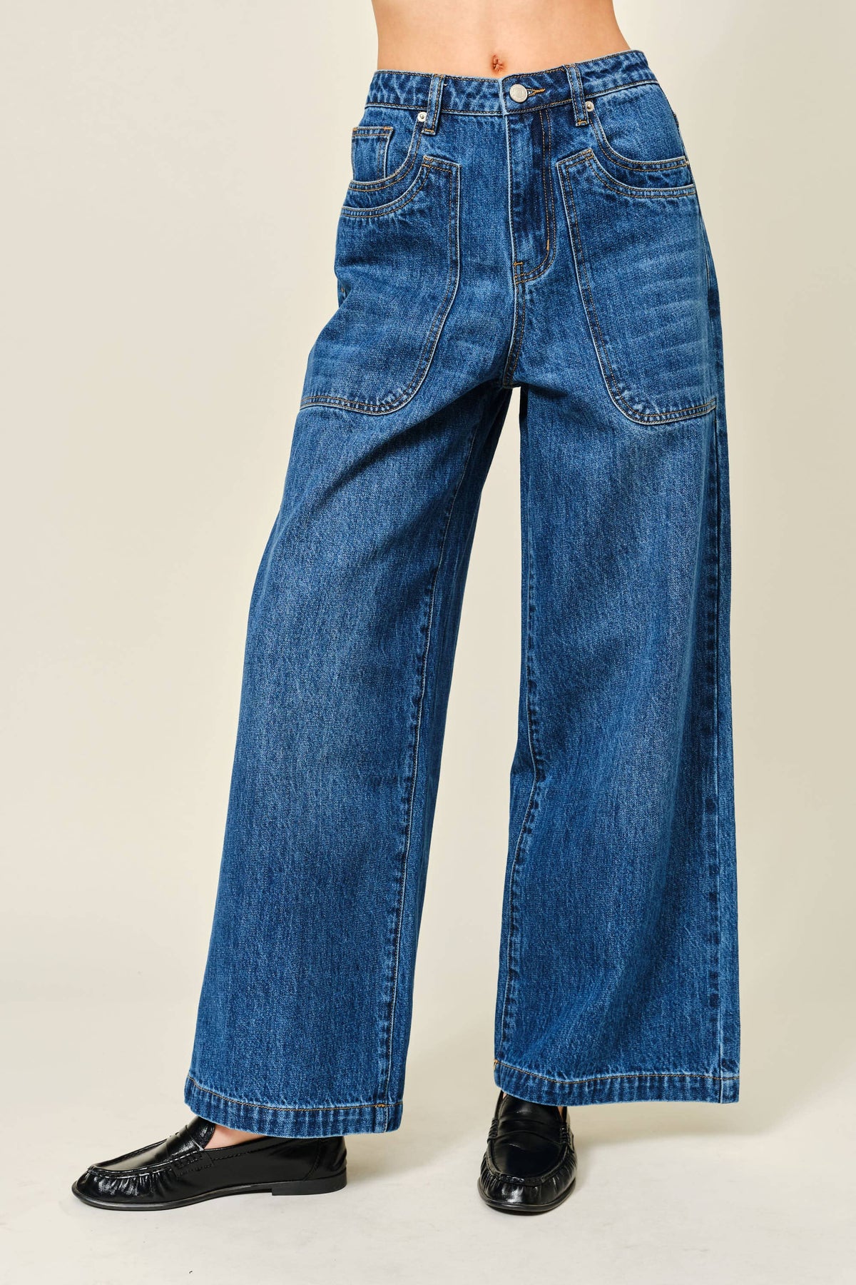 Final Sale-Gracie Wide Leg Jeans
