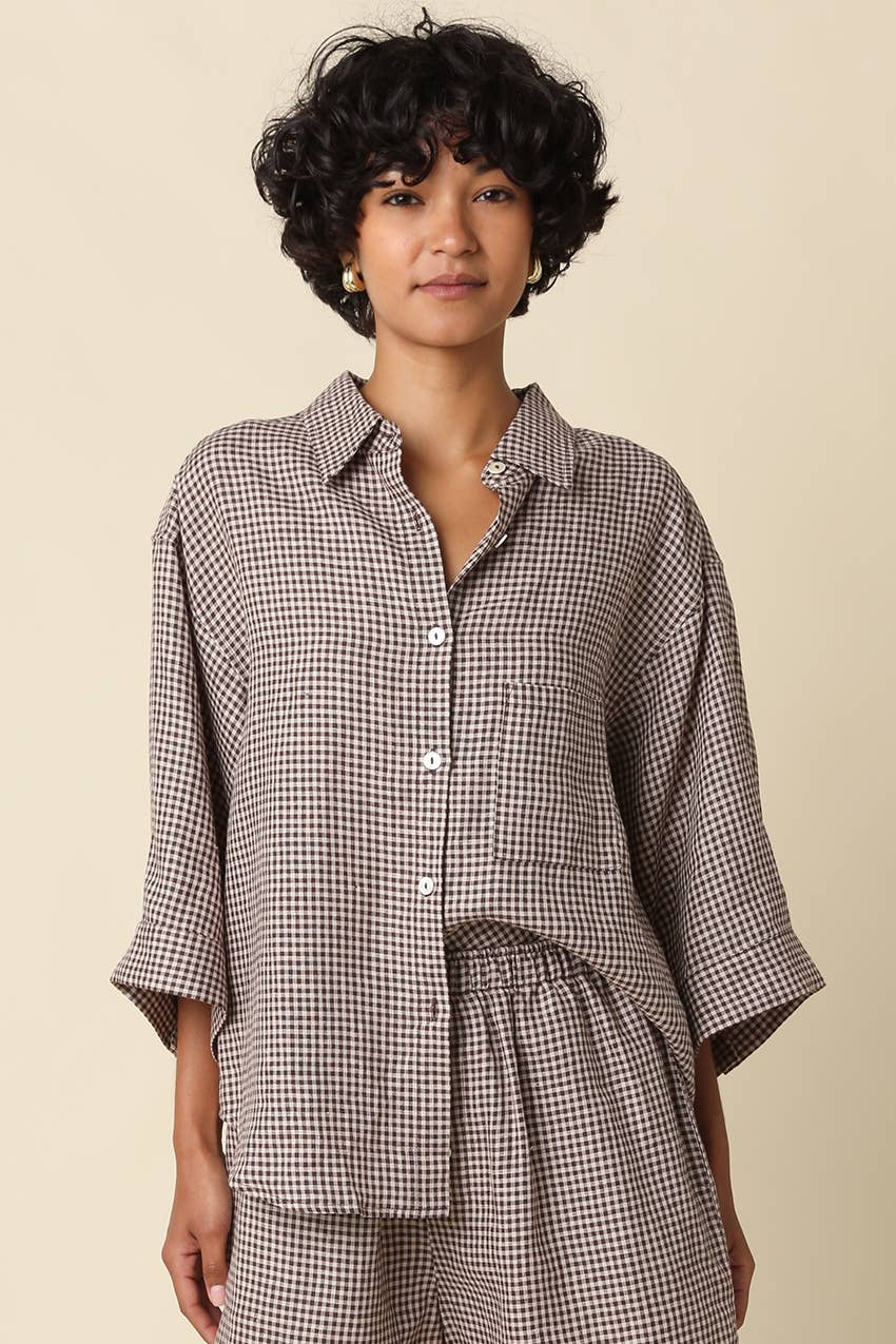 Gingham Linen Shirt