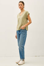 Final Sale-Bamboo V-Neck Tee