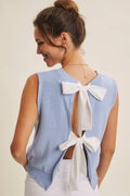 Final Sale-Bow Back Sweater