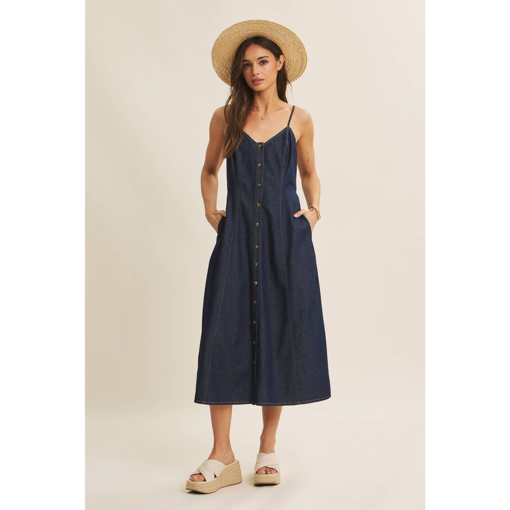 Denim Midi Dress