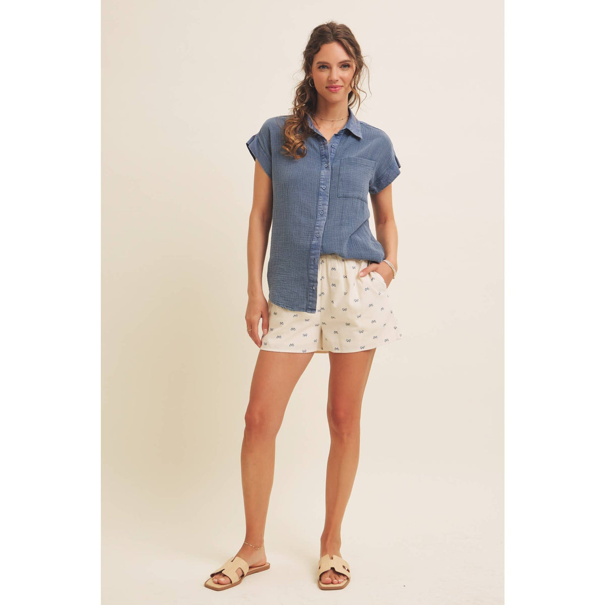 Final Sale-Beach Day Bow Shorts