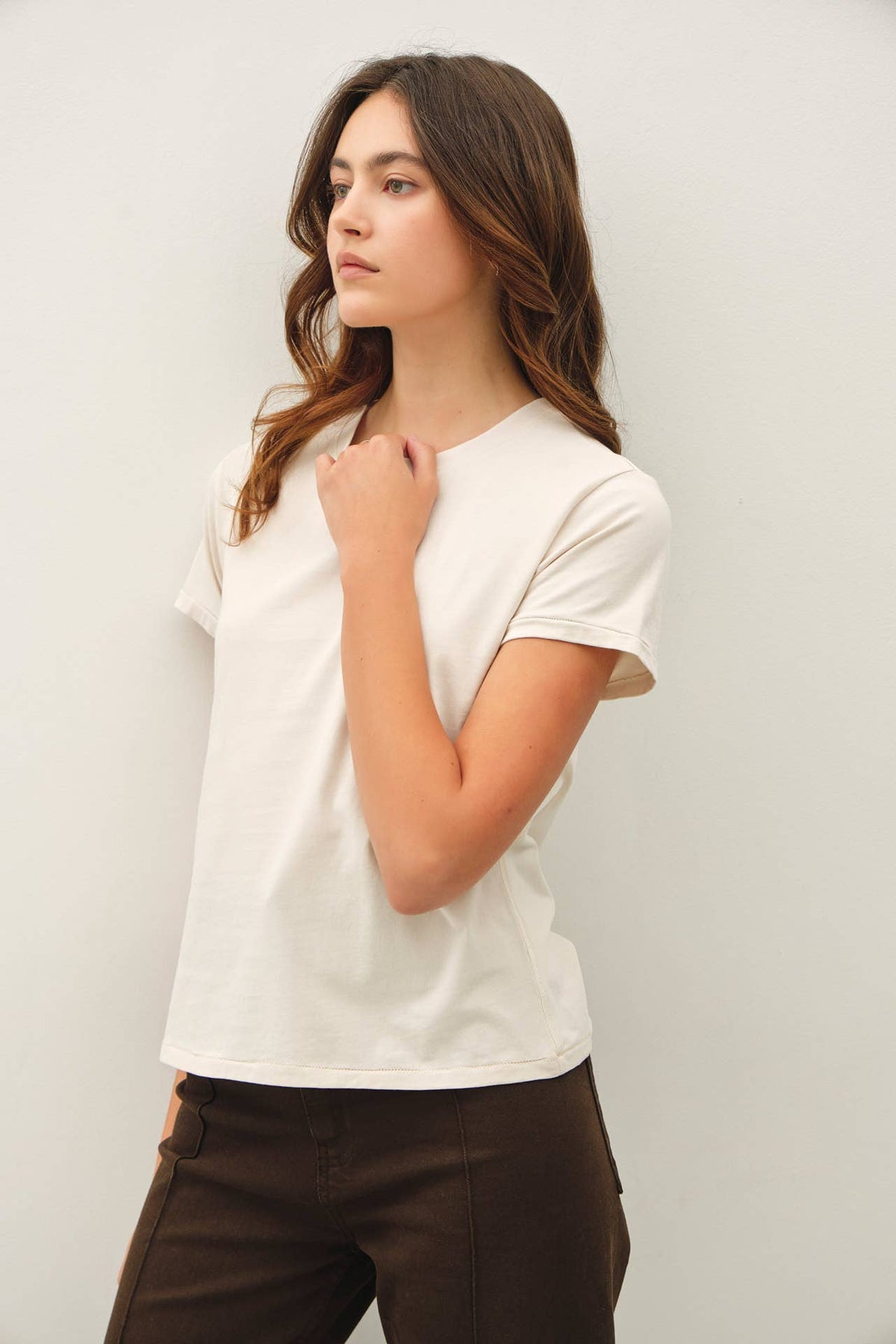 Cotton Jersey Crewneck