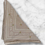 Final Sale-Mini pink flower Gray bandana