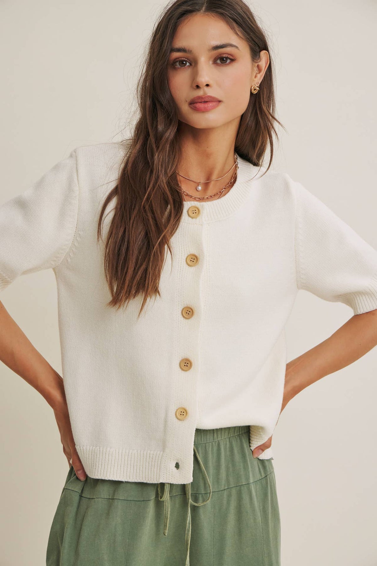 Cotton Blend Cardigan