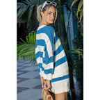 Stripe Sweater Short