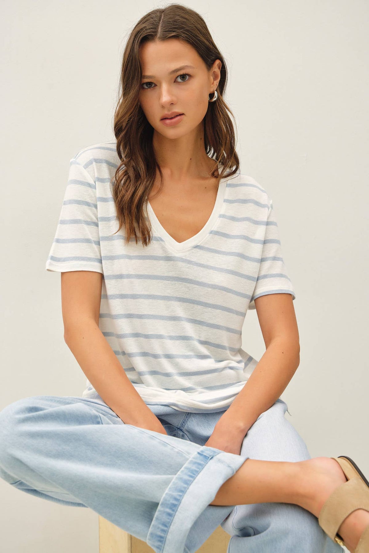 Cotton Linen Blend Tee
