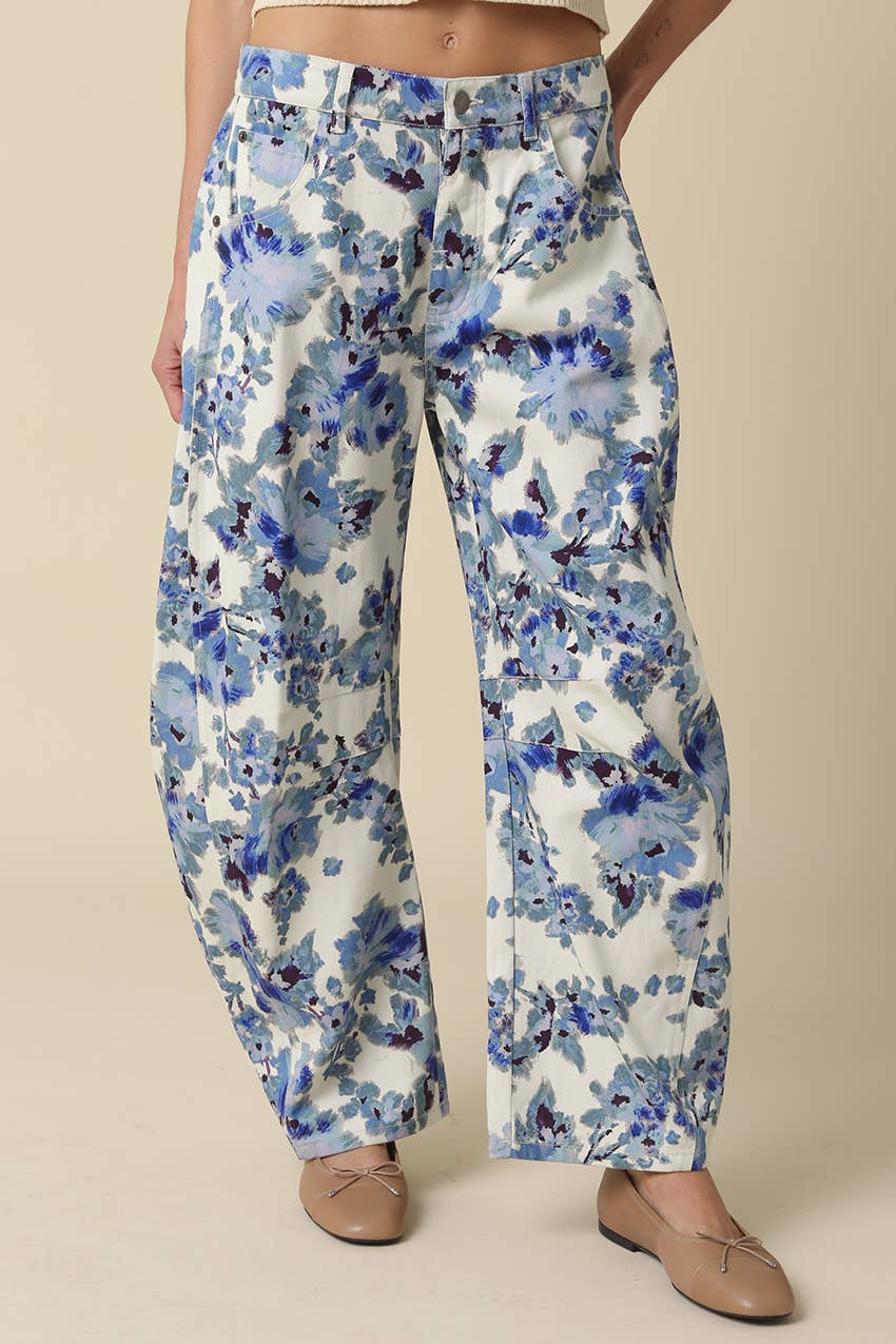 Final Sale-Suzy Floral Baggy Pants
