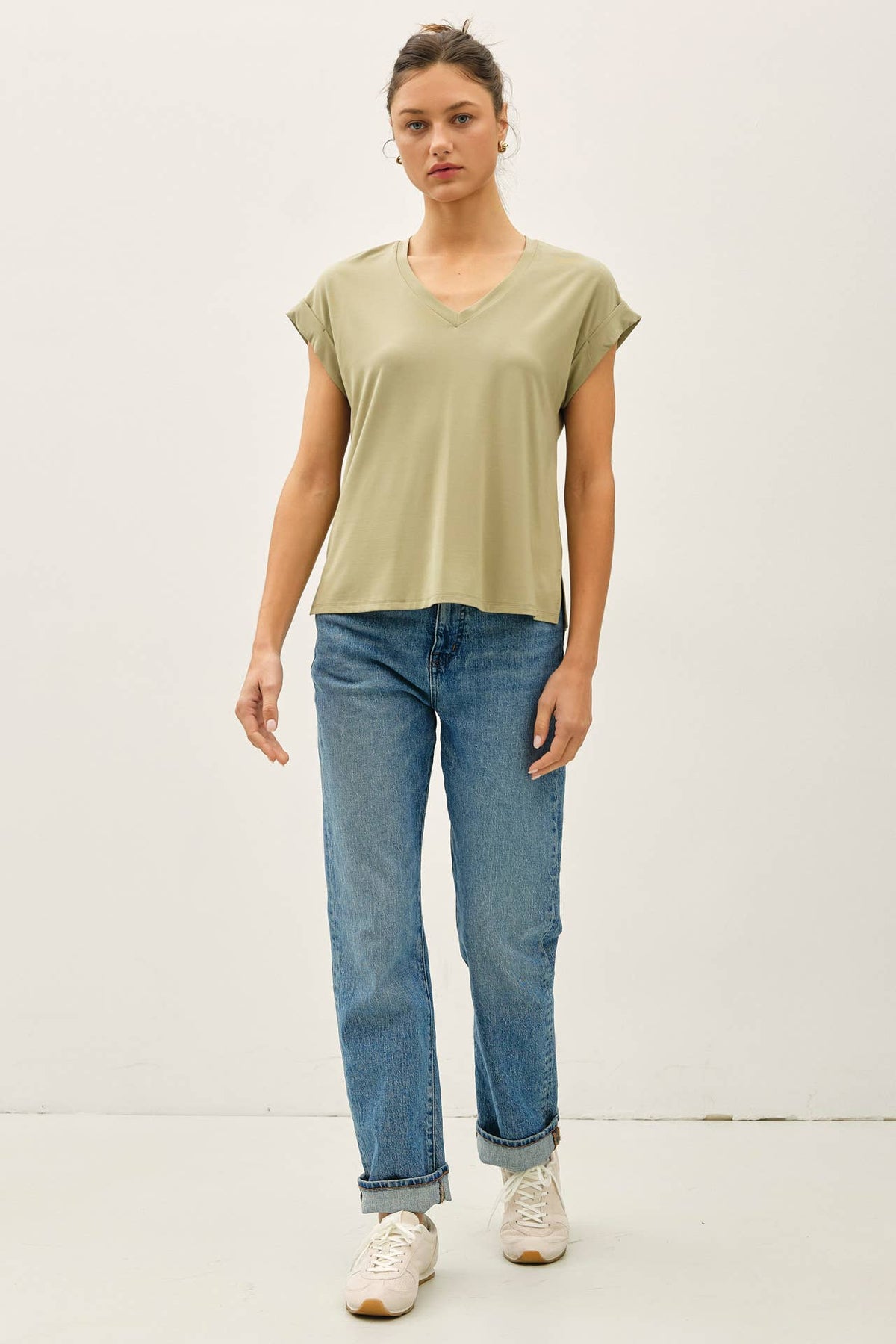Final Sale-Bamboo V-Neck Tee