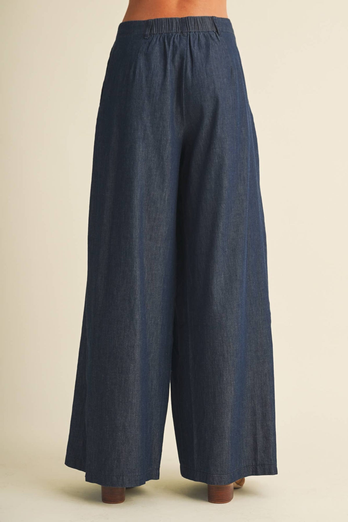 Wide-Leg Double-Pleat Trousers
