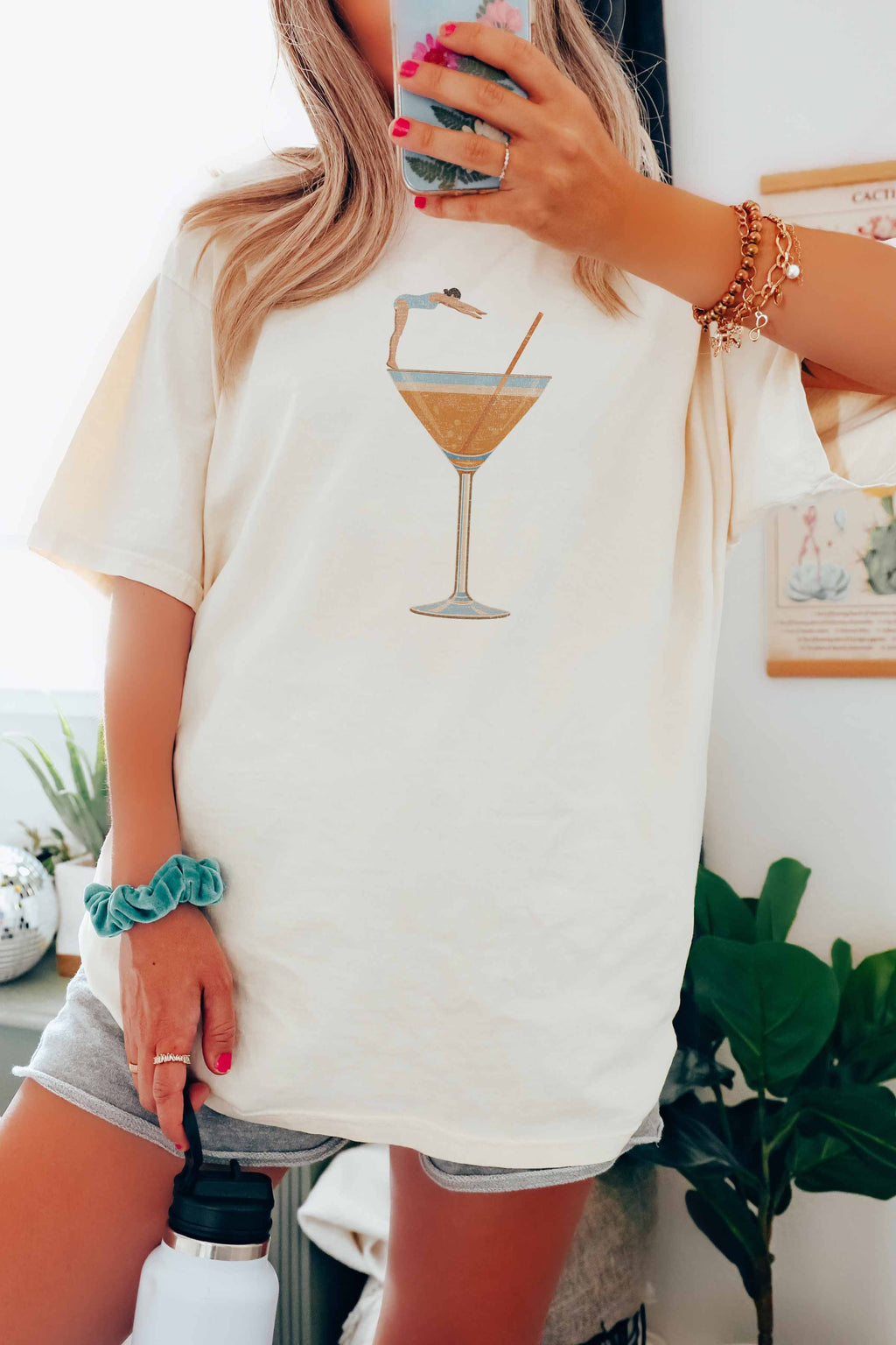 Final Sale-Dive Into Martini Tee