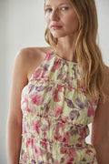 Final Sale-Tencel Floral Print Top