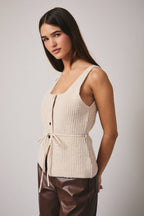 Final Sale-Button Down Sweater Top