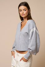 Lace Trim Cardigan