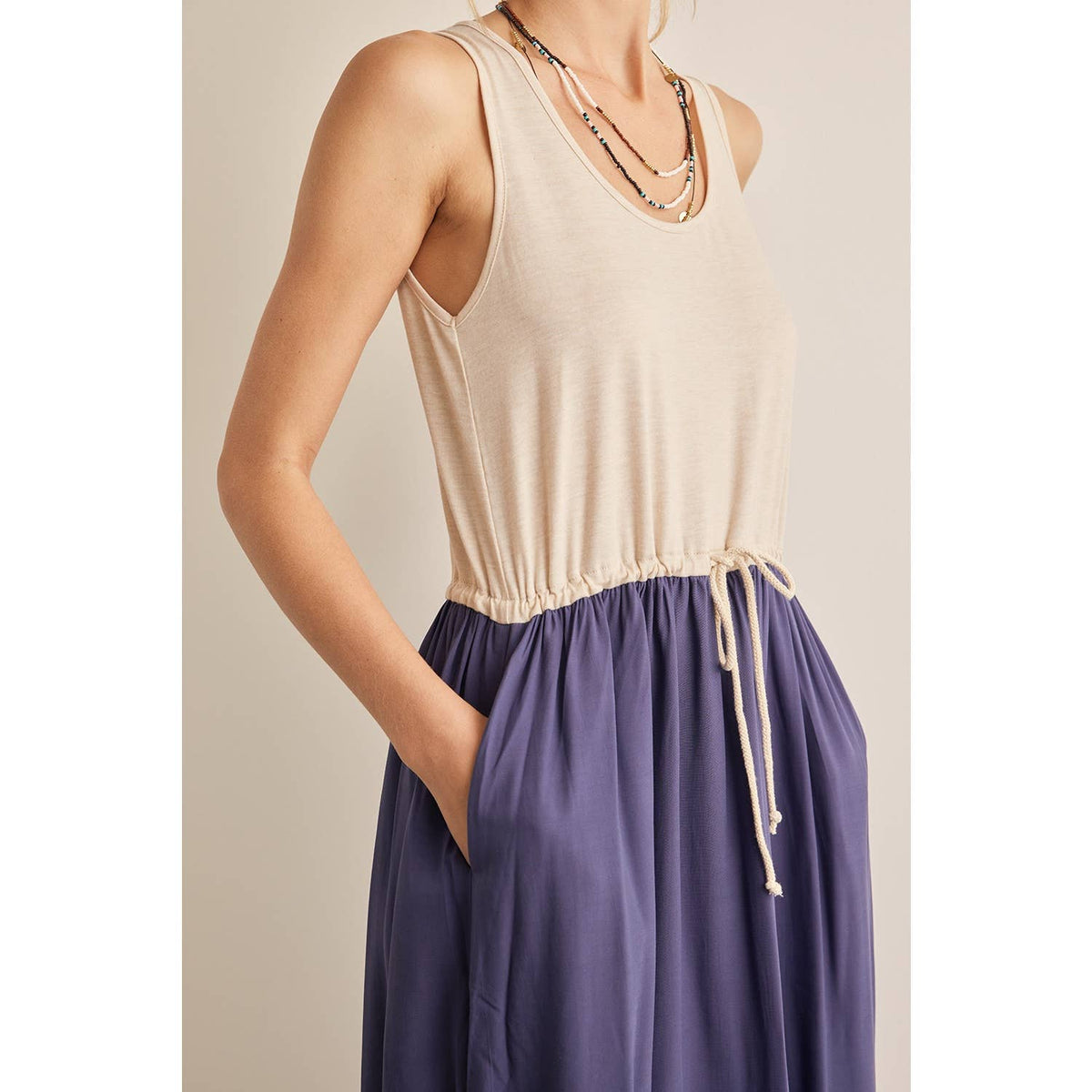 Final Sale-Two Tone Maxi Dress