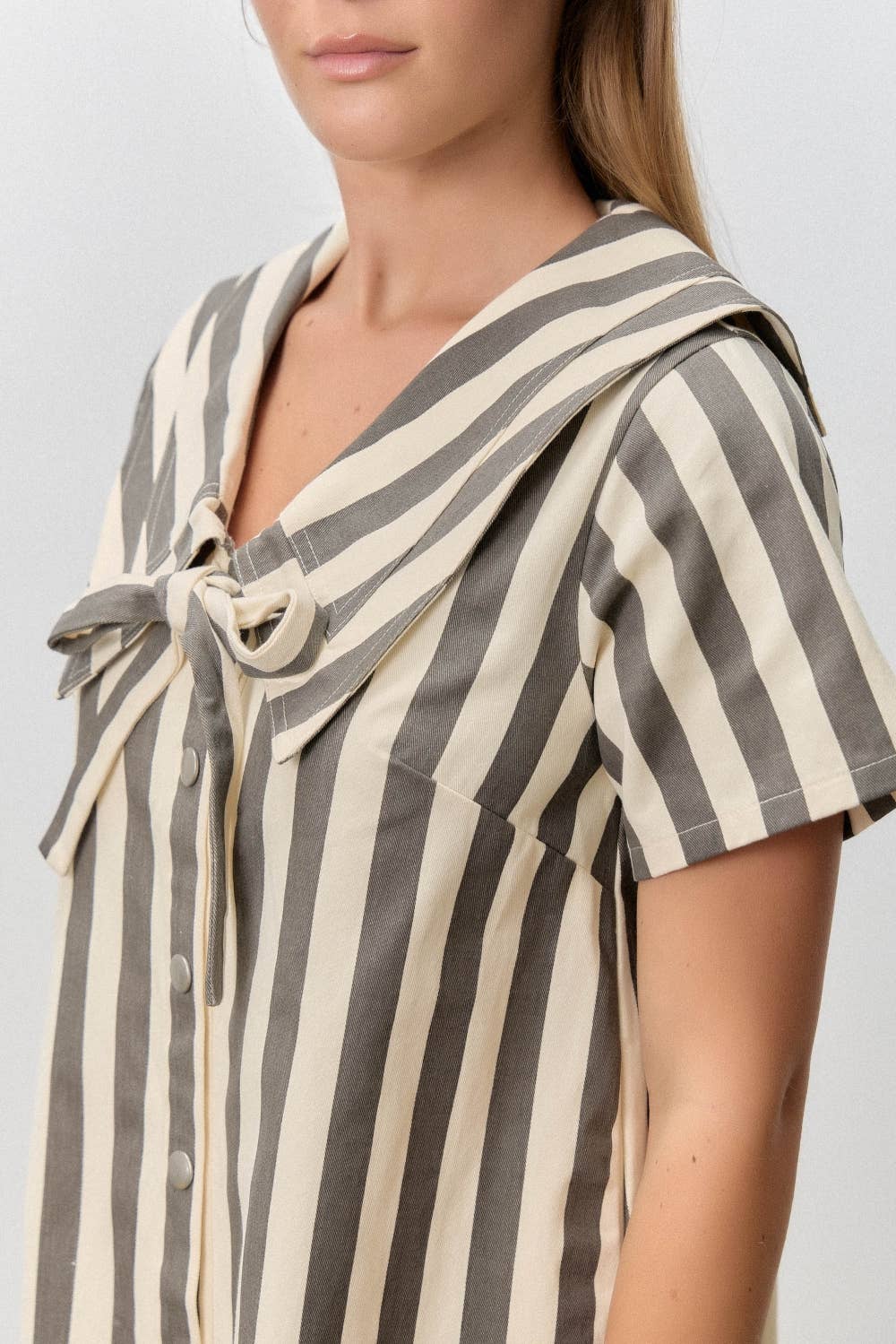 Stripe Button Up Dress