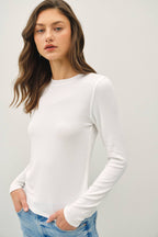 Ribbed Soft Crewneck