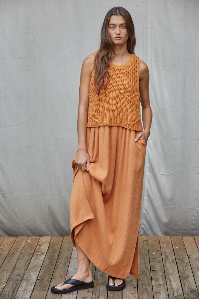 Knit Sweater Midi Dress