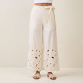 Final Sale-Floral Cutout Pants