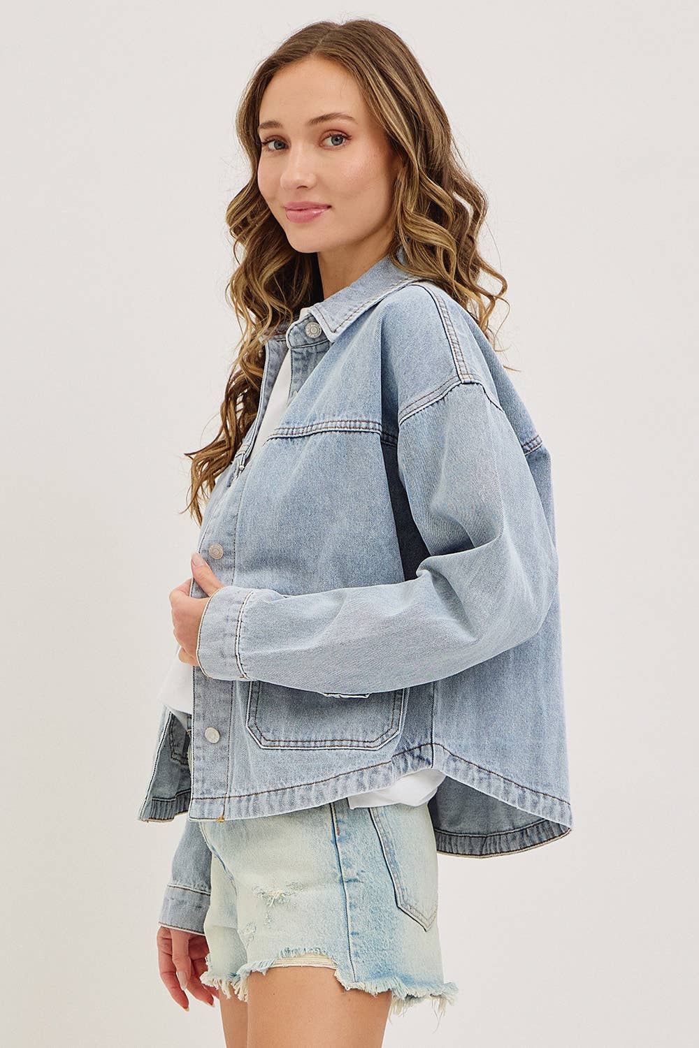 Denim Jacket W Patch Pocket