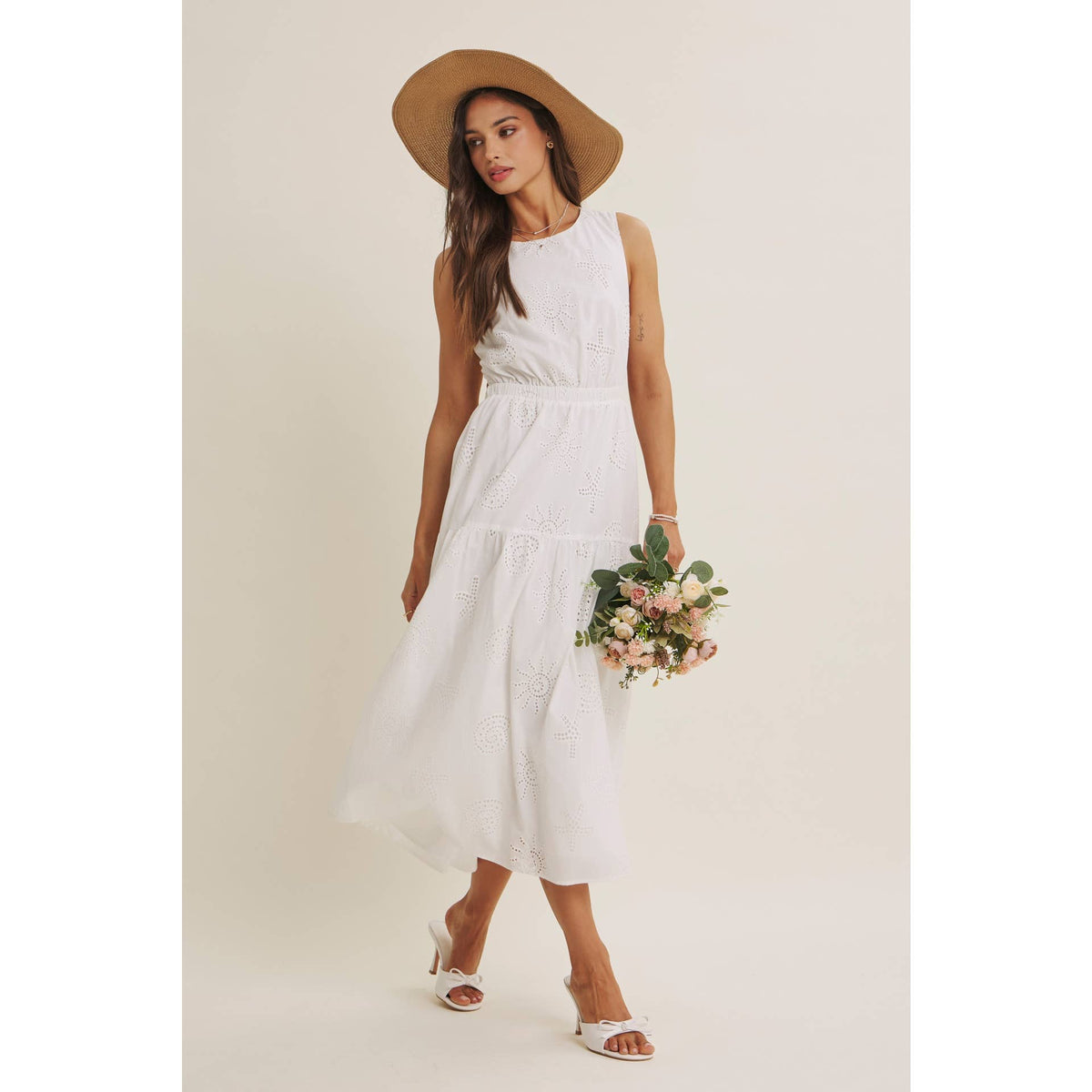 Seashell Eyelet Midi