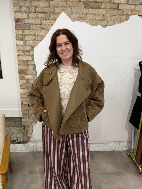 Reversible Faux Leather Jacket
