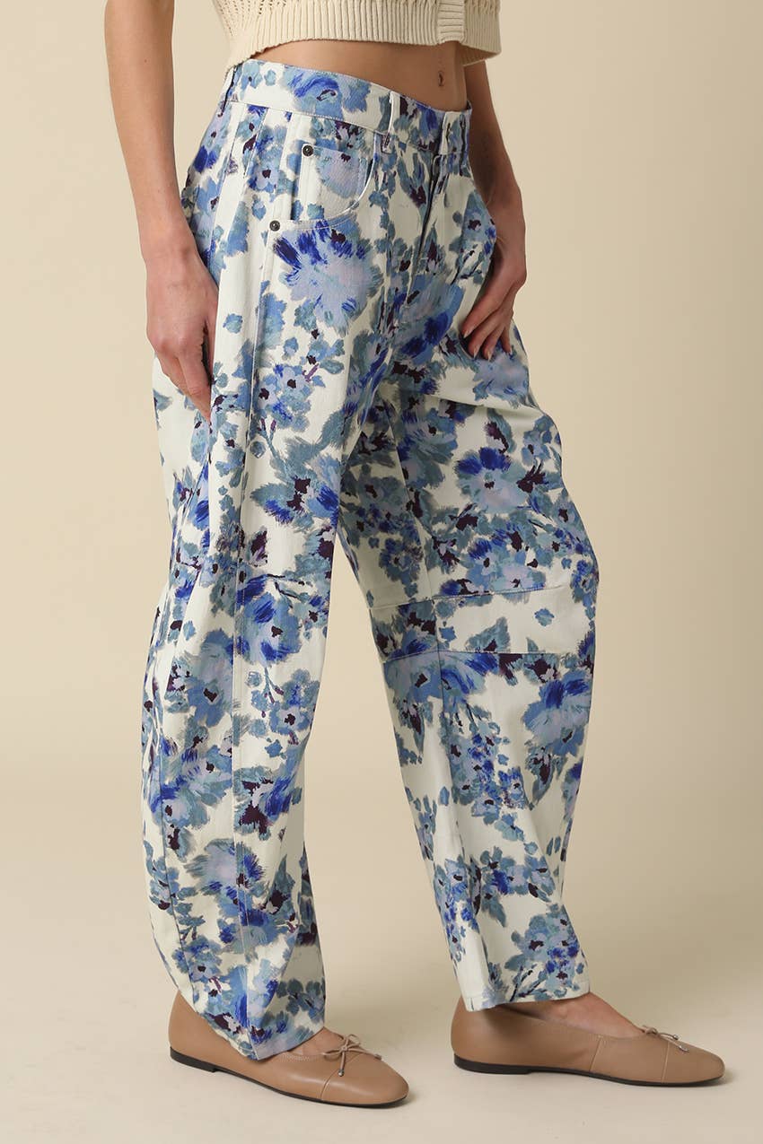 Final Sale-Suzy Floral Baggy Pants
