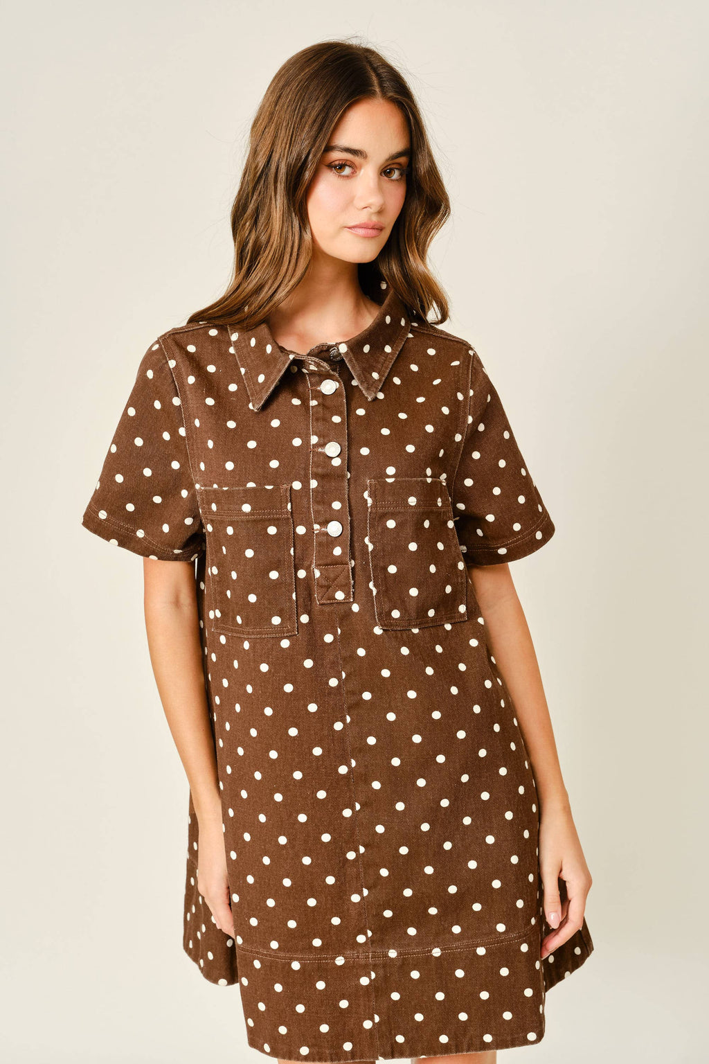 Final Sale-Dot Pullover Dress