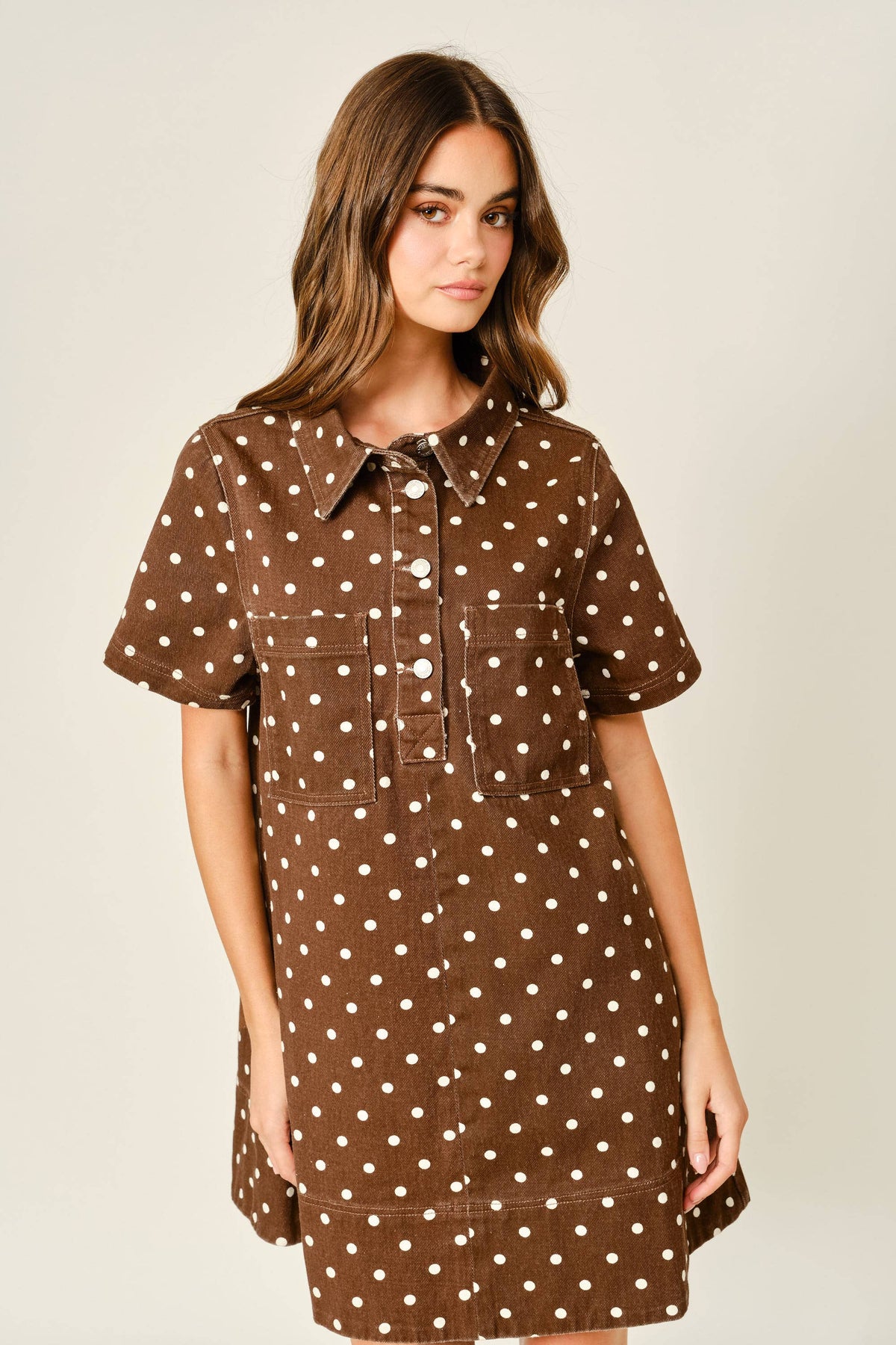 Final Sale-Dot Pullover Dress