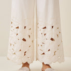 Final Sale-Floral Cutout Pants