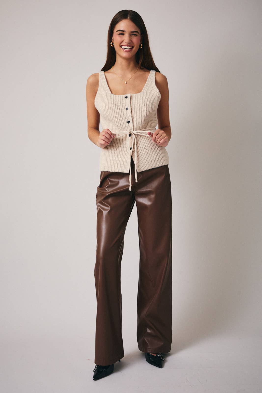 Final Sale-Button Down Sweater Top