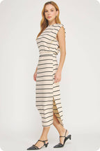 Striped Midi Dress