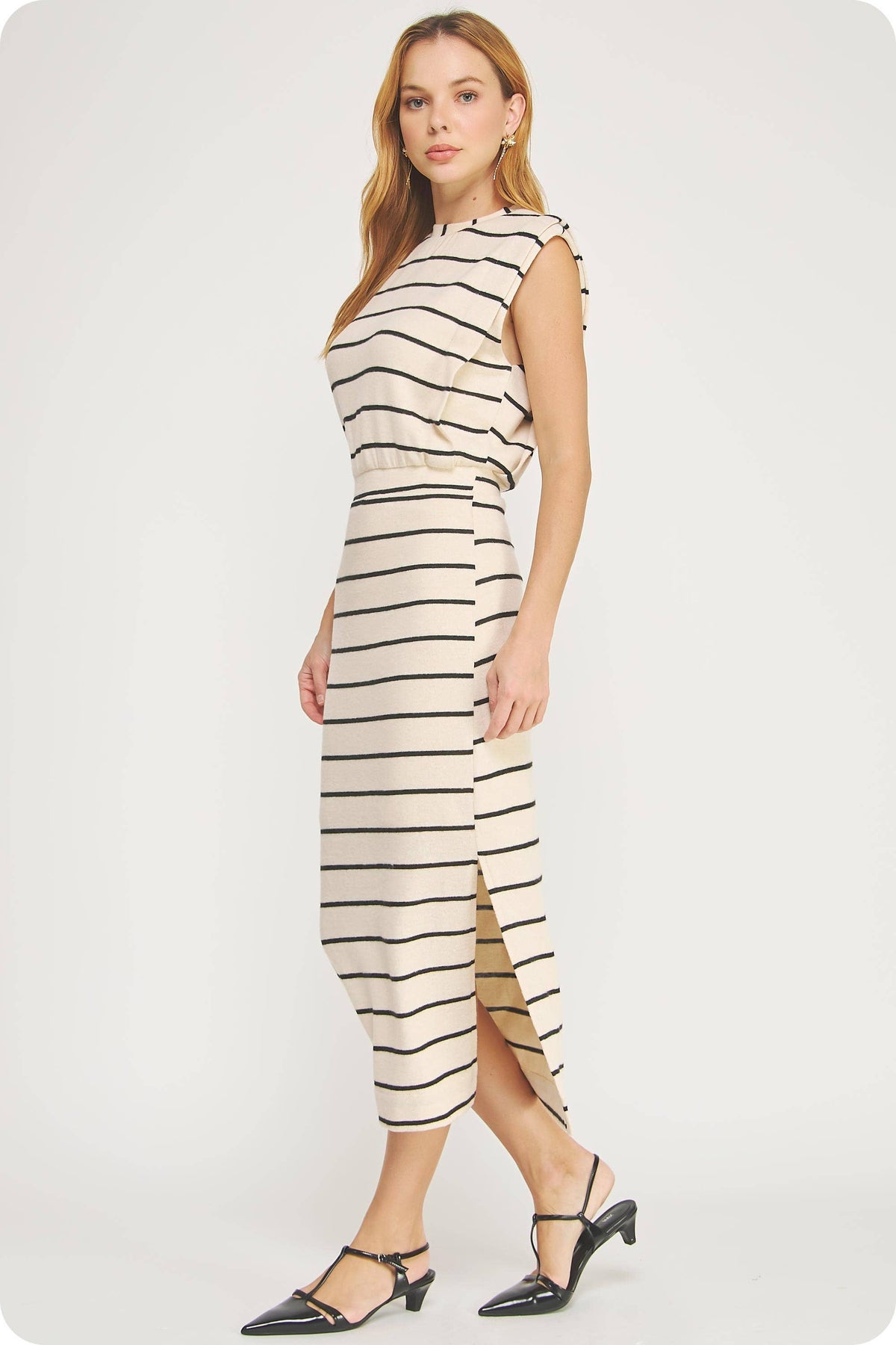 Striped Midi Dress