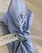 Final Sale- Embroidered Lavender Purple Bandana