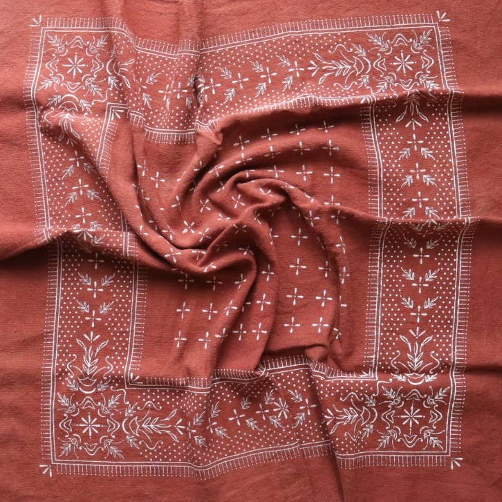 Final Sale-Terracotta Naturally Dyed Bandana