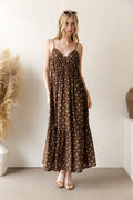 Ditsy Floral Button-Front Maxi Dress