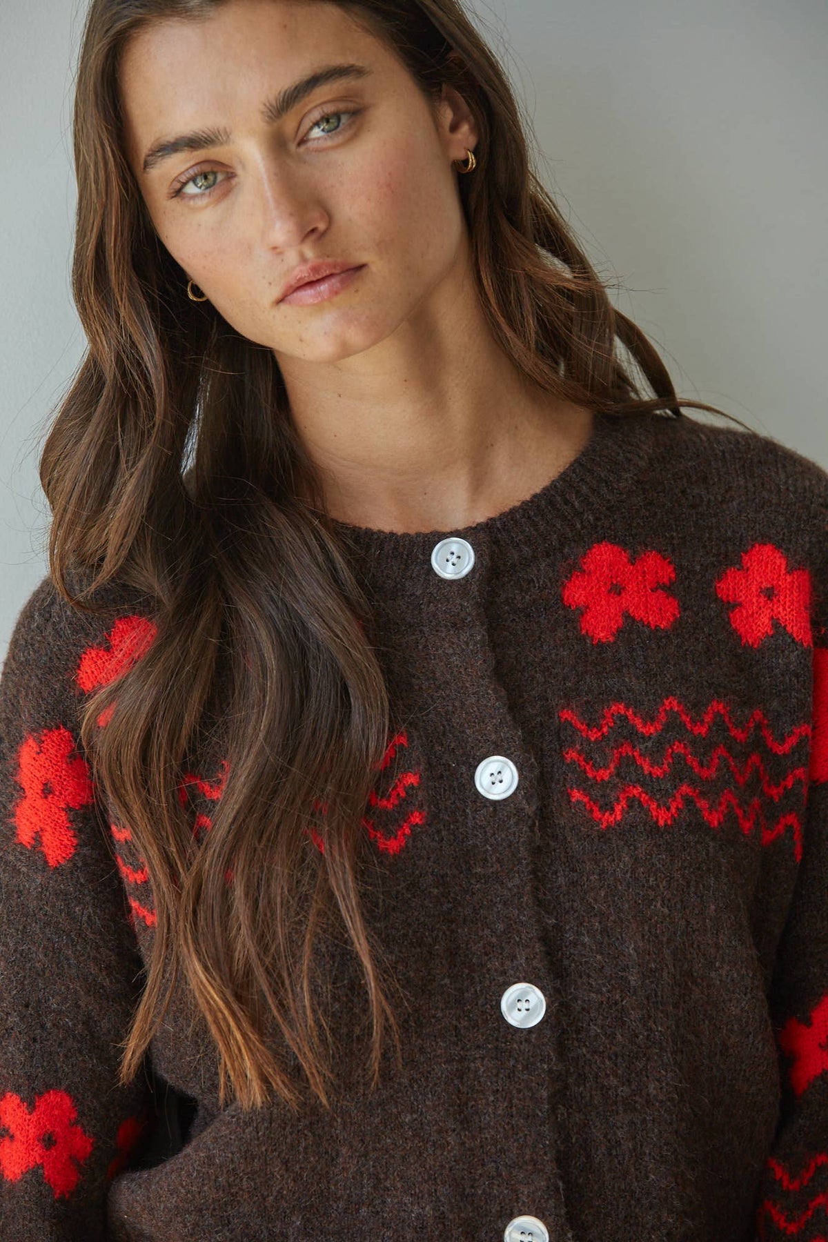 Sweater Button Cardigan
