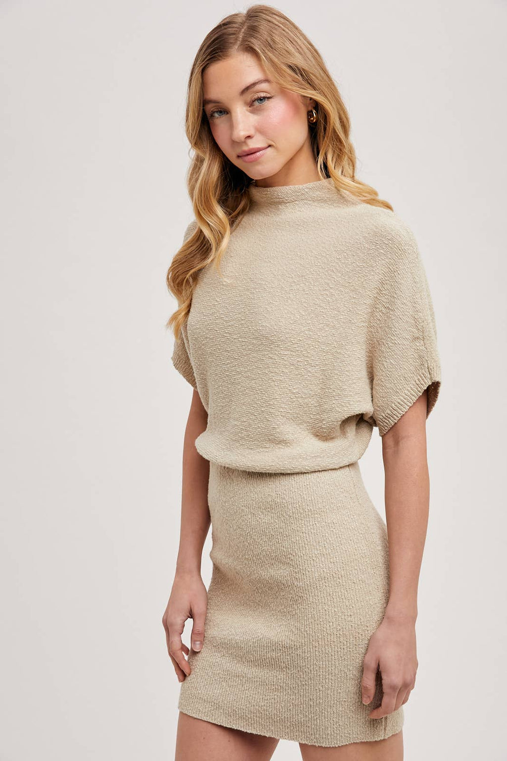 Dolman Knit Sweater Dress
