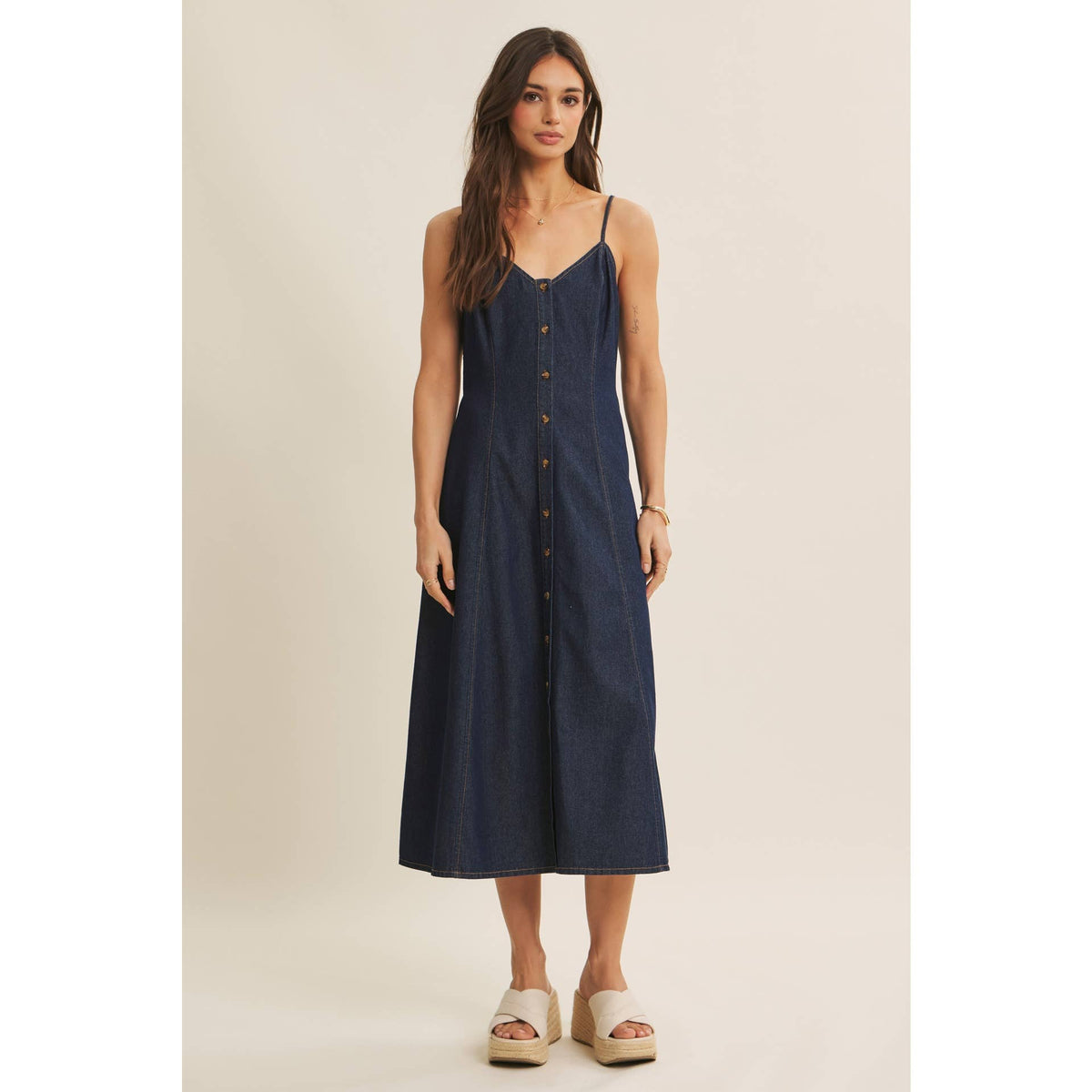 Denim Midi Dress