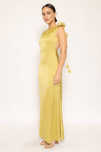 Backless Rose Maxi Dress