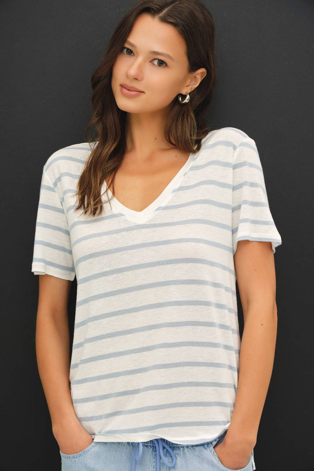 Cotton Linen Blend Tee