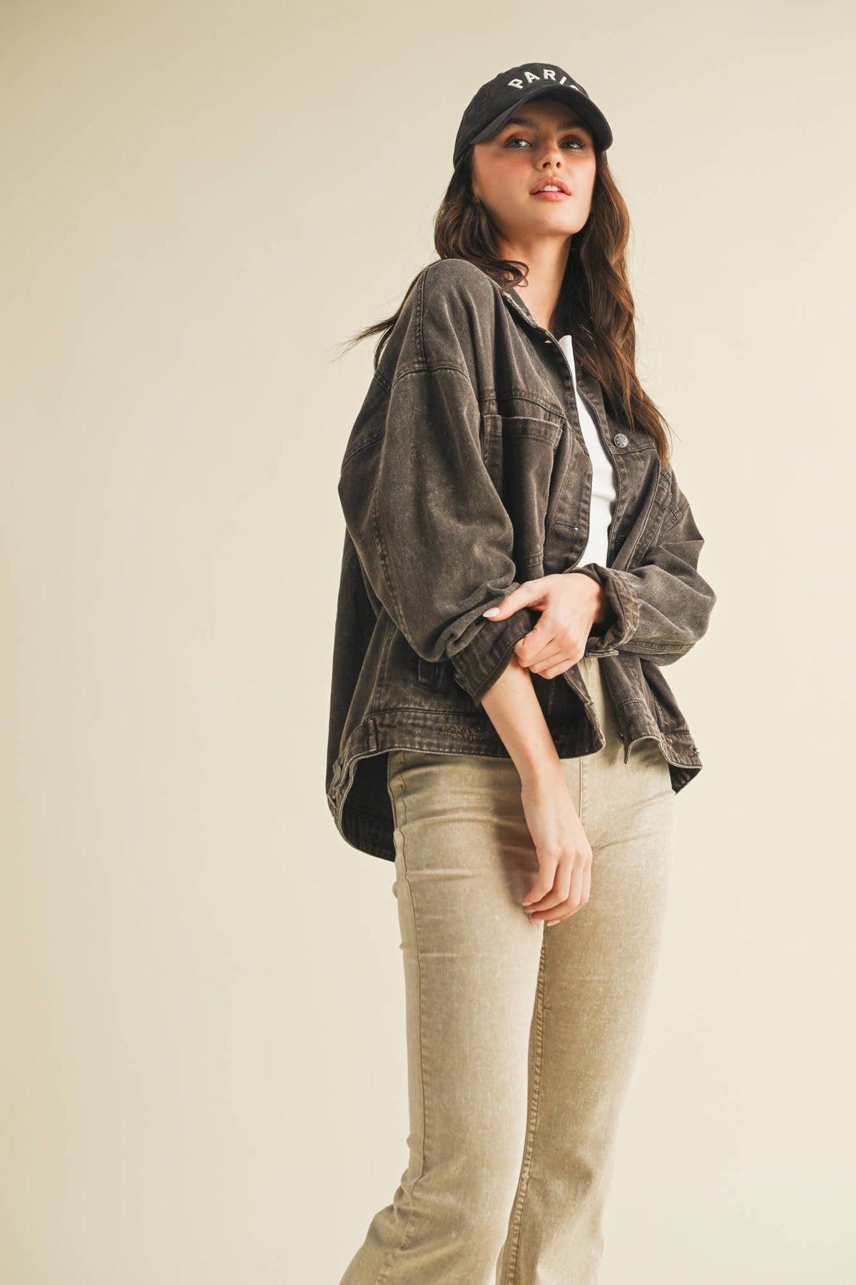 Vintage Wash Pleated Jacket