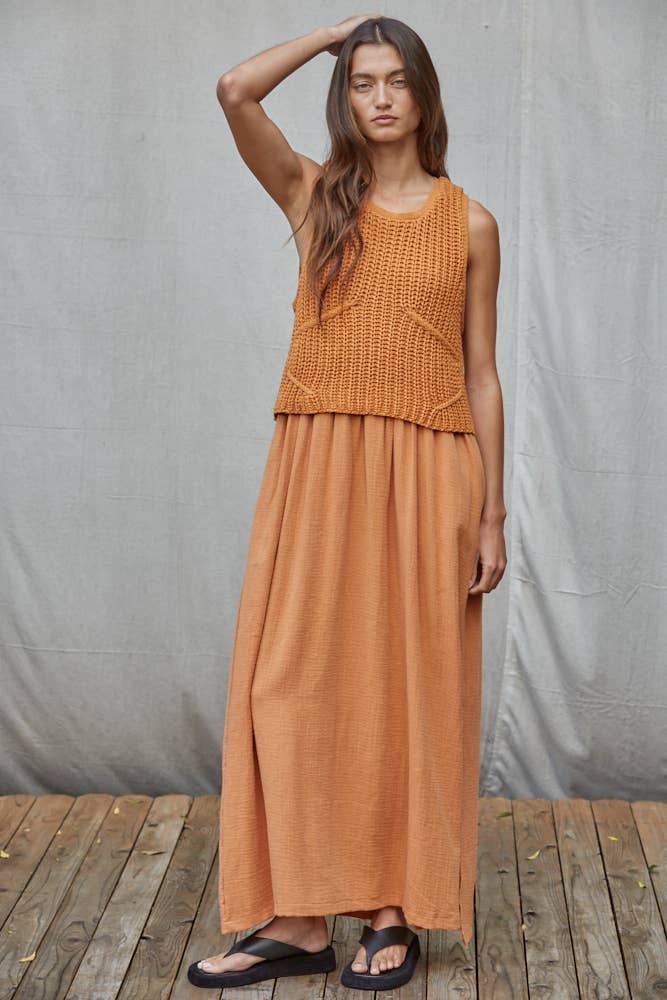 Knit Sweater Midi Dress