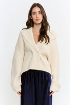 Wool-Blend Cardigan